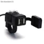 Ổ cắm sạc tay lái xe máy USB 12V kép chống nước có giá đỡ BVAH