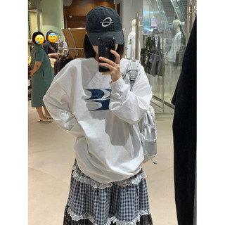Hiixiivi [Mới 100% Cotton] Áo thun dài tay Oversize Nữ Baggy Áo dáng rộng dành cho nữ Áo Ootd 2025 độc đáo