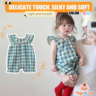 Sơ Sinh Bé Gái Mùa Hè Cotton Dễ Thương Rompers Lưới Hoa In Hình Quần Áo Tay Ngắn Cho Bé Retro Áo liền quần (0-24 Tháng)