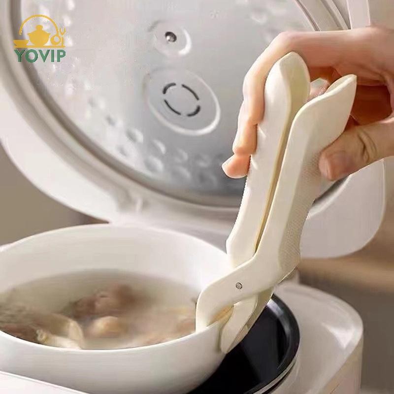 YOVIP Chống bỏng Kẹp Nhà Bếp Silicon Chống Bỏng Đĩa Bát Đĩa Nồi Chống Nóng Kẹp Nâng Phụ Kiện Nhà Bếp Tiện Ích ﻿2024 VN
