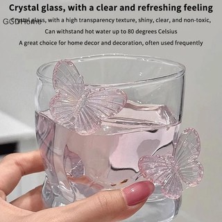 GCDHome 200ml Pha Lê Glasscup Ins Trong Suốt Bia Nước Sữa Thủy Tinh Nhà Mới Tinh Tế Không Đều Trang Trí Kính Nóng