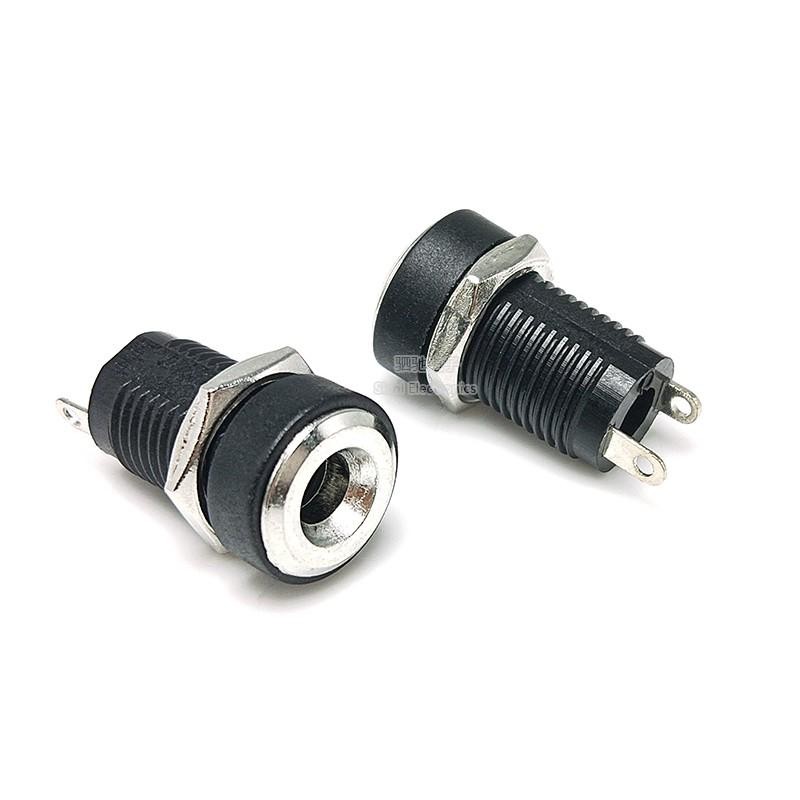 Ổ cắm điện mở rộng DC022B 5.5 * 2.1 / 2.5mm 3.5 * 1.3 Ổ cắm điện ren mở rộng 9,5MM