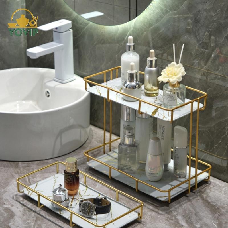 YOVIP Nhiều Lớp Phòng Tắm Tắm Kệ Không Rỉ Nhà Kệ Tắm Bảo Quản Giá Đỡ Tổ Chức Móc Treo Để Bàn Giá Để Đồ VN