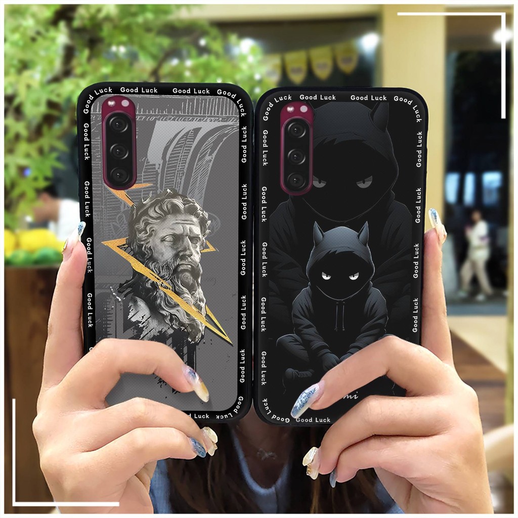 Túi Điện Thoại Chống Bụi Ốp lưng Sony Xperia 5 / XZ5 Thiết Kế Thời Trang Chống Va Đập Silicon Chống Sốc TPU Bọc Toàn Bộ Chống Bụi Bẩn Bảo Vệ Hoạt Hình Dễ Thương Ốp Lưng Bền Đẹp