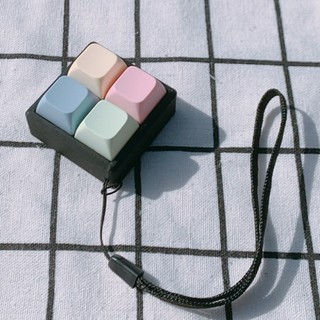 Bàn phím ngón tay WOAY, Giảm căng thẳng 2 / 3 / 4 Phím Fidget Móc khóa, Thư giãn Vượt qua thời gian Nút chìa khóa Tiện ích Đồ chơi giải nén dành cho người lớn