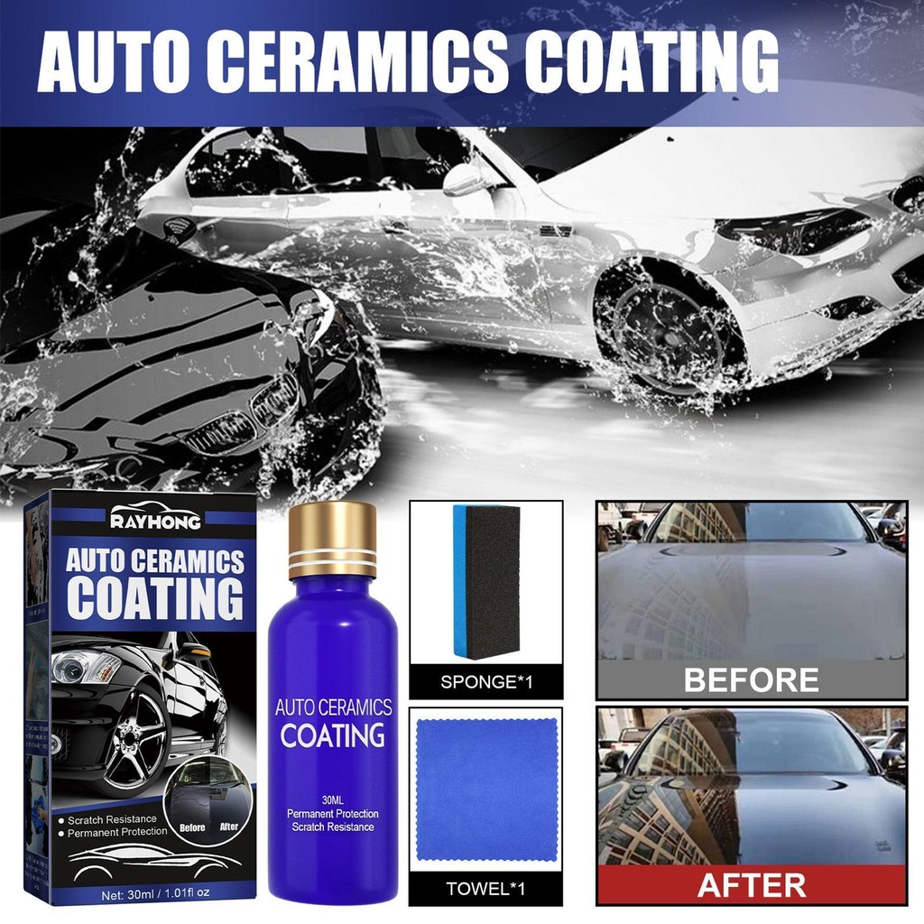 Mr Fix Lớp phủ gốm 9H cho ô tô Bộ bảo vệ sơn có độ bóng cao chống trầy xước pomervn