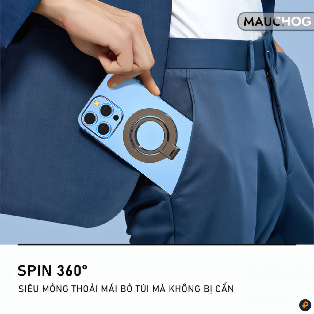 Giá Đỡ Điện Thoại Dạng Nhẫn Xoay 360 Độ Hít Từ Tính Cho Điện Thoại iPhone 17 Pro Max 16 15 14 13 12