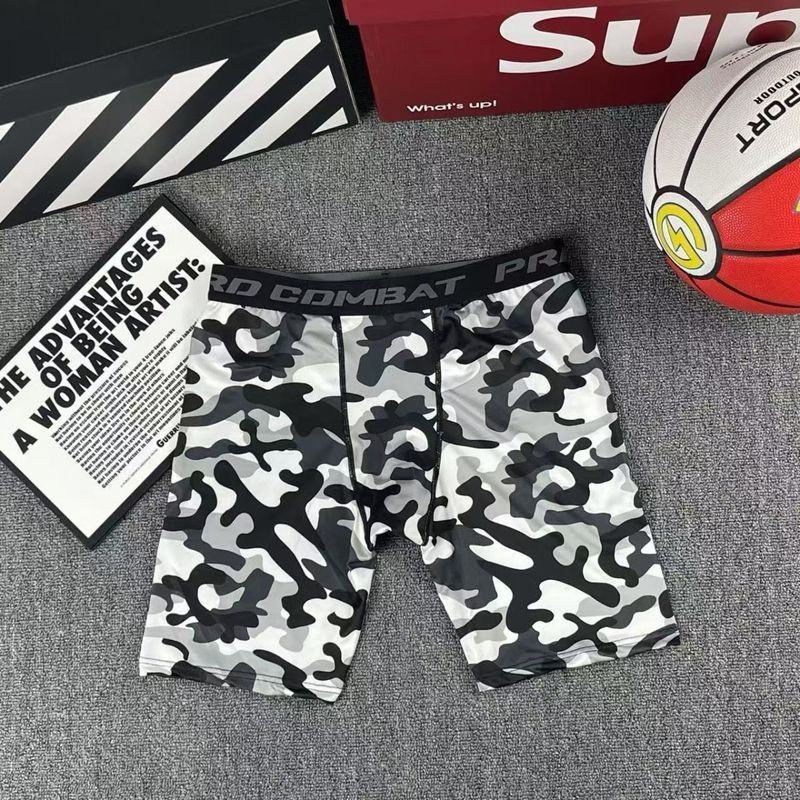 Quần Short Thể Thao Nam In Họa Tiết Da Báo, Thích Hợp Cho Tập Luyện