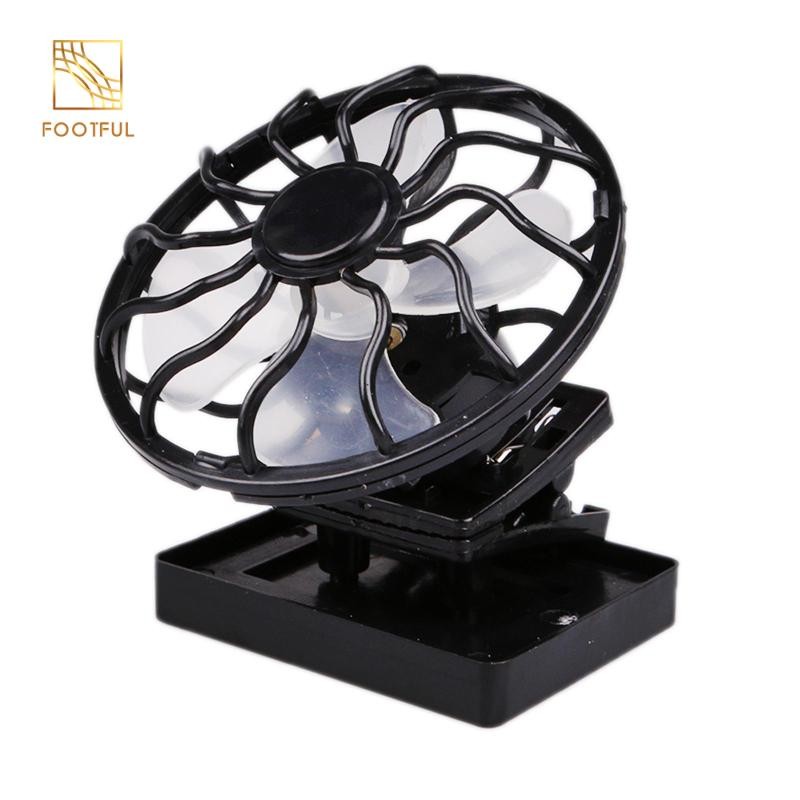 Quạt thông gió năng lượng mặt trời Bảng điều khiển năng lượng mặt trời Làm mát kẹp ngoài trời Cắm trại ngoài trời