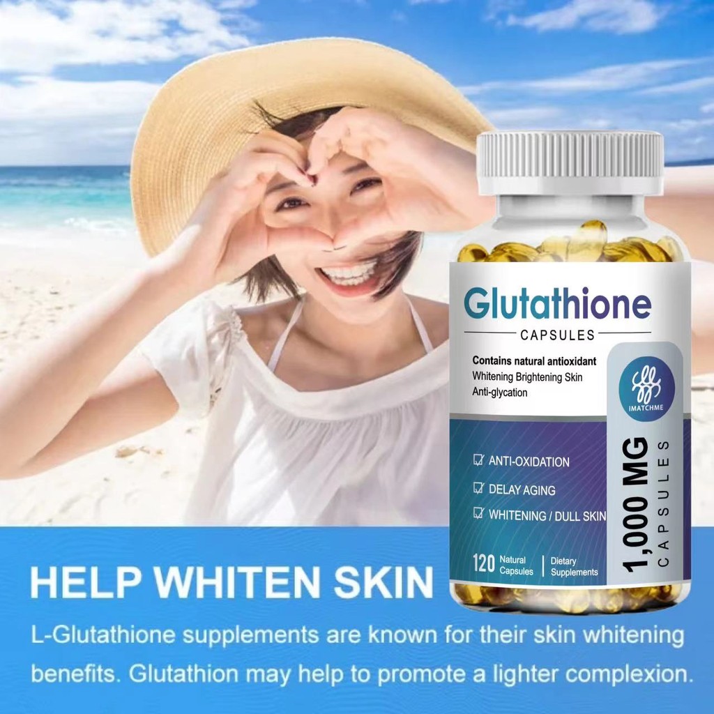 imatchme glutathione iMATCHME Glutathione CAPSULES，Chống oxy hóa, làm mờ da, chống lão hóa và  làm trắng da