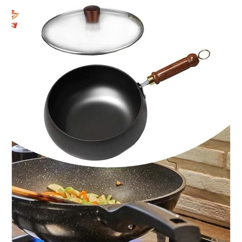 Chảo chống dính có móc treo Chảo nấu ăn cho nhà hàng