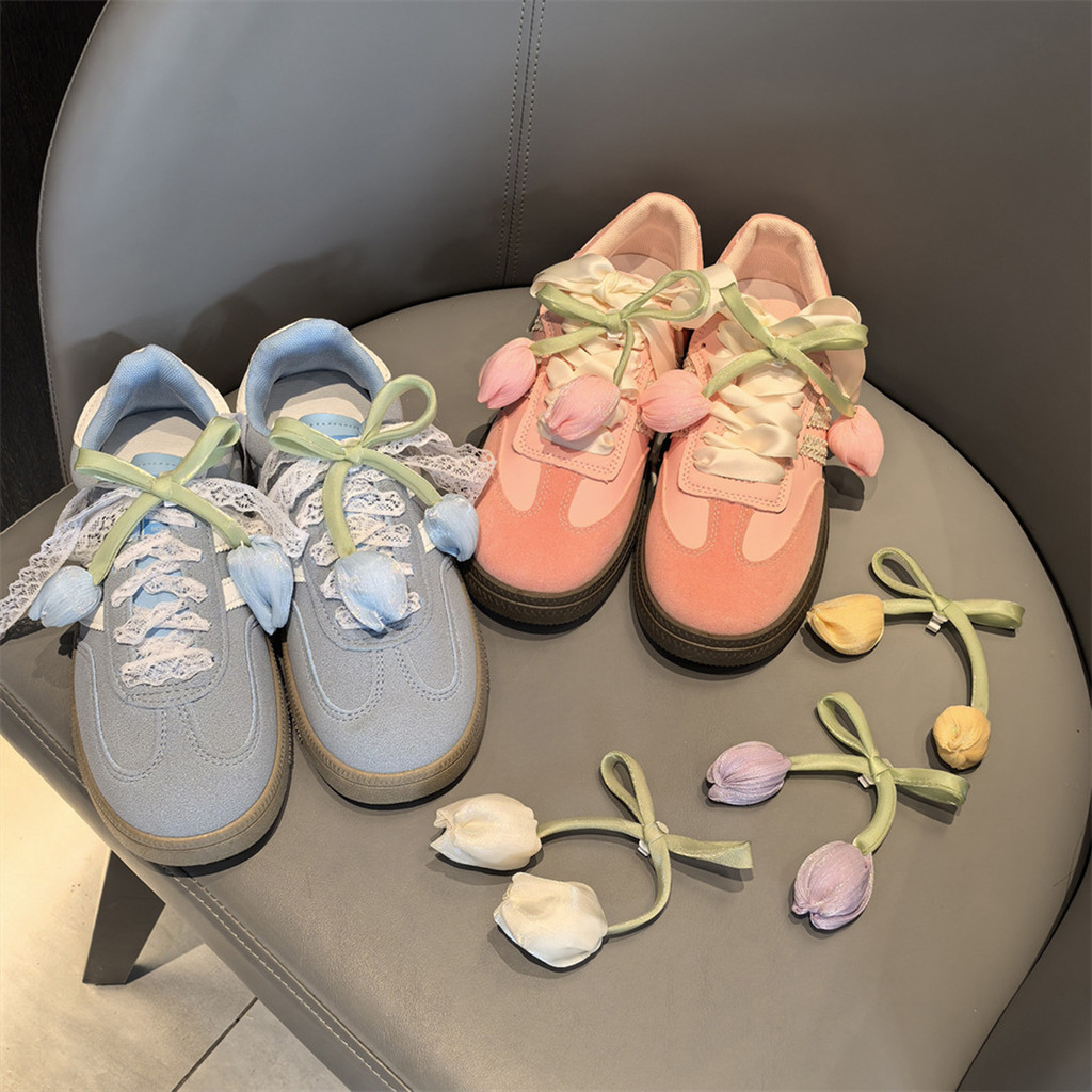 Bowknot Tulip Giày Khóa Thanh Lịch Có Thể Tháo Rời Đa Năng Khóa Giày Để Trang Trí Giày Bốt