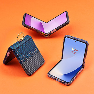 Ốp Điện Thoại Da Họa Tiết Cờ Vua Cho Samsung Galaxy Z Flip 7 6 5 4 3 Flip7 5G Bản Lề 2in1 Giá Đỡ Nhẫn Bao