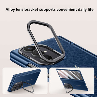 Ốp Da PU Cảm Giác Da Cho Samsung Galaxy Z Fold 7 ZFold7 Fold7 5G Từ Gấp Bản Lề Bảo Vệ Toàn Diện Với Phim Cường Lực