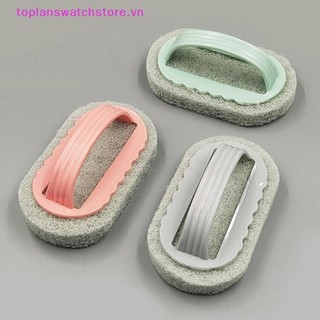 Toplanswatchstore Mạnh mẽ Vệ sinh nhà bếp Phòng tắm Bàn chải vệ sinh Nhà bếp Kính lau tường Bồn tắm Tay cầm bằng nhựa Bọt biển Đáy tắm VN