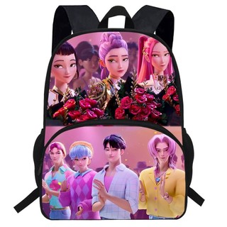 Ba lô Thợ săn quỷ YT2 K-Pop dành cho học sinh Dung tích lớn In nhẹ Phim hoạt hình RUMI Túi đi học TY2