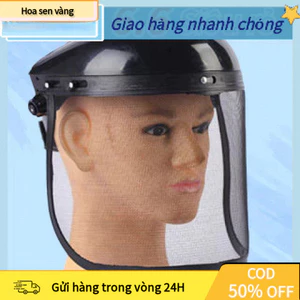 【24H】Mũ Chắn Mặt Lưới Bảo Hộ Phát Cỏ – Dùng Khi Cắt Mài Gỗ Kim Loại, Hàn, Làm Vườn