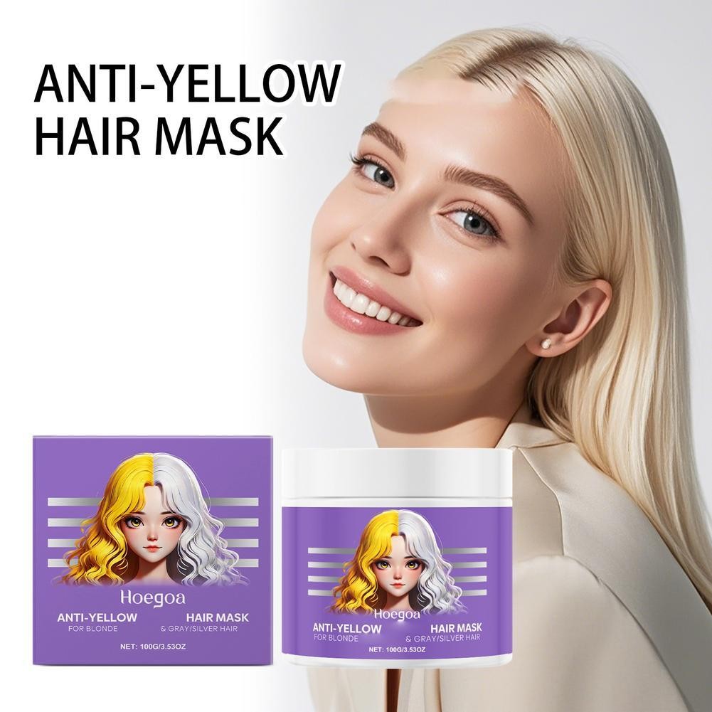100ml Tím Dưỡng Ẩm Chống Vàng Tóc Sâu Mặt nạ Nourishin Tóc Tím Mặt nạ U3o2