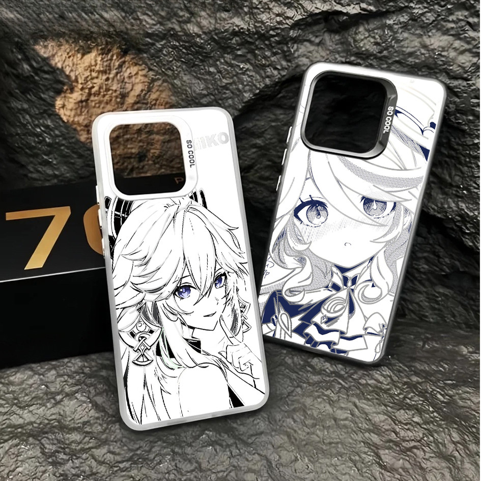 Ốp điện thoại cứng "Genshin Impact" Furina MIKO cho POCO X8 Pro X7 Pro X6 F7 F6 Pro F5 Redmi K70 Pro K80 Turbo 5 Max Turbo 4 / 3 Redmi Note 14 Pro 13 Xiaomi 15T 14 Vỏ POCO chống sốc