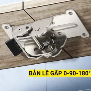 Bản lề gấp tự khóa 0-90-180° dùng làm bàn gấp, cánh tủ
