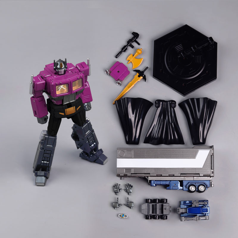 PT01A Trụ Cột Nhỏ Optimus Prime Dark Commander Mirror Purple Commander Set Optimus Prime Đồ Chơi Biến Dạng