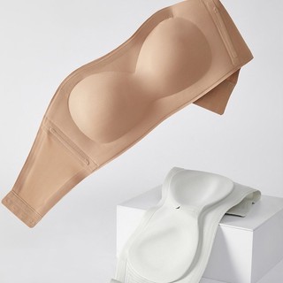 Capa Quần Chíp Ngực Strapless Bandeau Có Silicon Chống Trơn Trượt, Co Dãn Với Miếng Đệm