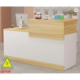 Bàn thu ngân, lễ tân, tính tiền bằng gỗ MDF QTT529 - NỘI THẤT LẮP RÁP VIENDONGADV