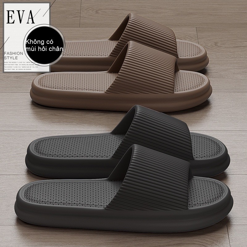 Dép tắm chống trượt unisex mùa hè size lớn êm chân cho gia đình