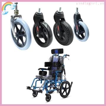 Vua Xe Lăn Bánh Xe Linh Kiện Thay Thế Xe Lăn Bánh Trước Chống Trơn Trượt Rollator Walker Bánh Thay Thế Bánh Xe 5 6 8