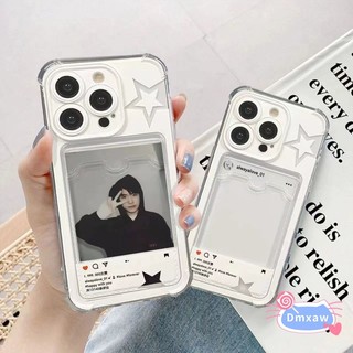 Ốp Điện Thoại Ins Phong Cách Ngôi Sao Cho Samsung Galaxy A56 A26 M36 A16 A06 M55 A55 A35 A25 A15 M15 F15 M54 A50 A50S A30S A12 M12 F12 A10S M01S A02 A02S 5G 4G Vỏ Đựng Thẻ Trong Suốt