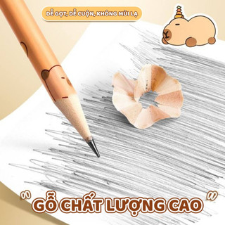 Bút Chì Gỗ 2B Dễ Thương- Bút Chì Hoạt Hình Cho Bé Tập Viết/Vẽ, Ngòi Bền, Nét Đậm