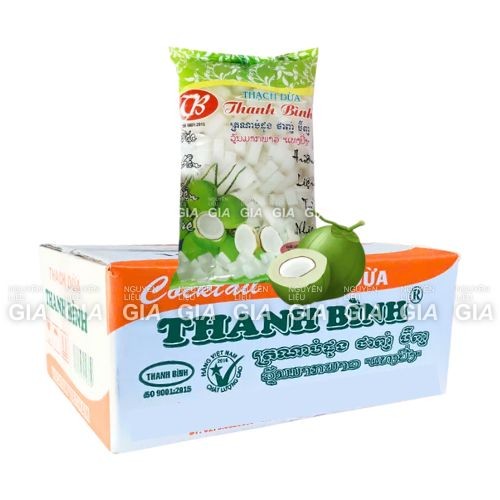 [THÙNG 12 BỊCH] Thạch dừa Thanh bình bịch 1kg