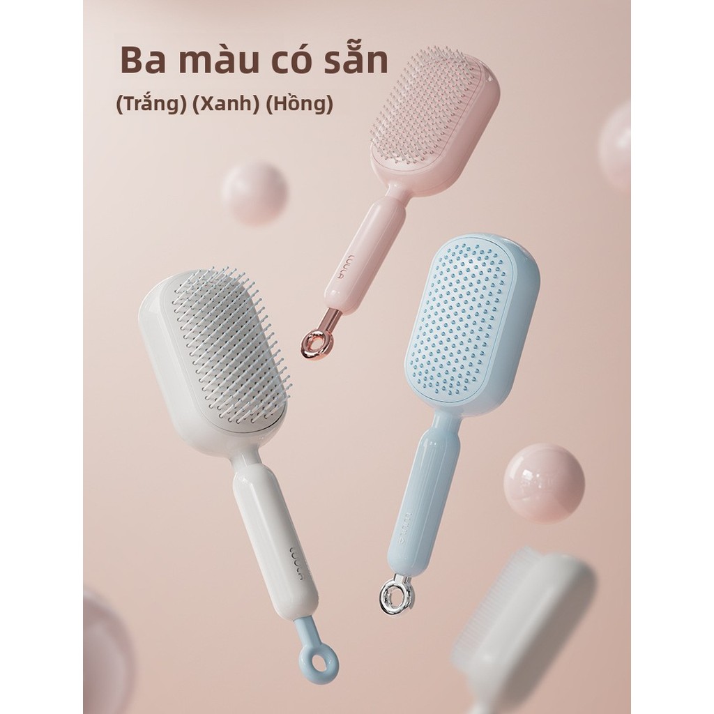 Lược Massage Khí Đệm Co Giãn - Chải Tóc Thần Kỳ, Giảm Gãy Rụng, Chống Tĩnh Điện, Phù Hợp Cho Tóc Mỏng
