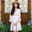 Mutu Đầm Ba Phần Tư Tay Sling Phong Cách Bohemian Mới Nhất, Màu Trắng Mỏng Nhẹ - Perfect cho Mùa Xuân 2026