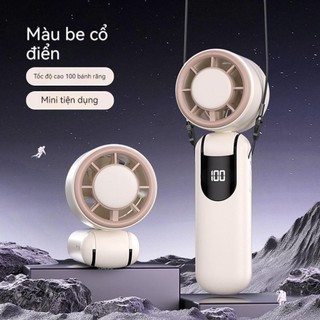 Chạy Đeo 24h Sạc Pin Cổ Mini Liên dễ sử dụng Độ Và Cấp Tay Cầm Dây Vòng Tục Quạt 5 Gió Thơm Tặng Với