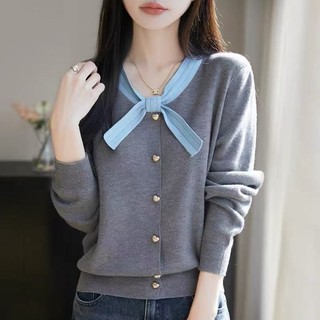 Áo Cardigan Dệt Kim Tay Dài Phong Cách Hàn Quốc, Thích Hợp Mùa Thu