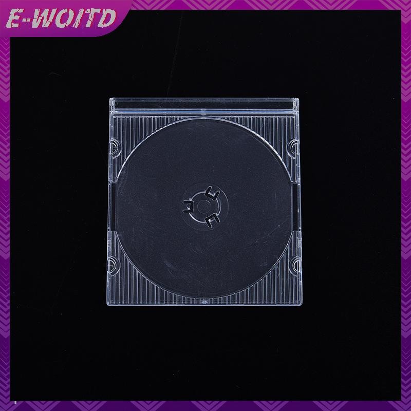 E-WOITD 5 / 10 Chiếc Hộ Gia Đình Tiêu Chuẩn Đĩa Đơn Hộp Bảo Quản DVD Ốp Lưng CD Nhựa Trống Trong Suốt Hộp CD Đĩa CD E-WOITD
