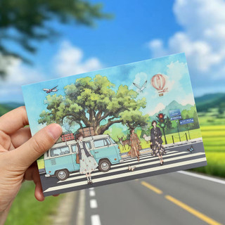 ENWEI 3 Chiếc [Dòng Ngày Lễ Dài] Nhãn Dán Nhân Vật Cao Cấp Cho Vật Liệu Cầm Tay Dán Xếp Hình Nhãn Dán PET Giấy Thêu Sò Chất Liệu Sổ Lưu Niệm Bộ