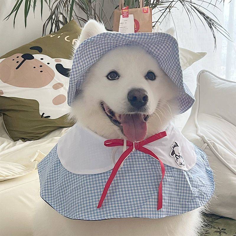 【Ready Stock】 2025 Pet New Sun Protection Headdress Dog Supplies Hat Ear Sun Hat Cute Pet Bucket Hat zrOF