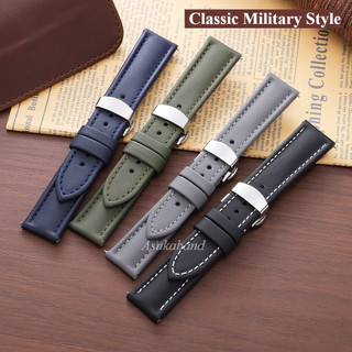 Khóa Bướm - Dây Đeo Đồng Hồ Bằng Da Nylon 18 / 19 / 20 / 21 / 22mm Vải Chính Hãng Da Bò Vòng Tay Đồng Hồ Cho Nam Nữ Dây Đeo Đồng Hồ Vải Để Thay Thế Dây Đồng Hồ Thông Minh