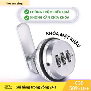 【24H】Khóa Chống Trộm Hợp Kim 3 Số, Dễ Dàng Cài Đặt Mật Khẩu, An Toàn Cho Tủ, Hộc Bàn, Cửa Tủ Đồ