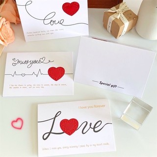 Thiệp Giấy Trái Tim Love Vintage Tặng Quà Sinh Nhật Chúc Mừng Người Yêu Bạn Gái Timo GQ58
