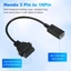 Cáp Obd2 Cho 3Pin OBD1 Adapter Obd2 OBDII Cho 3 Pin Đến 16 Pin Kết Nối Công Cụ Chẩn Đoán Tương Thích