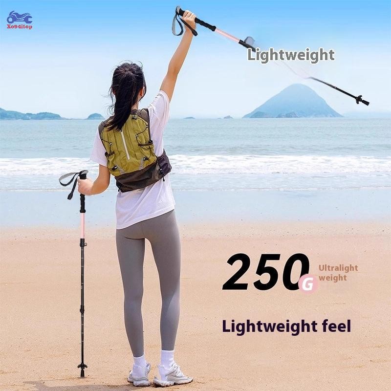 XOITOP Gậy Leo Núi Ngoài Trời Hợp Kim Nhôm Alpenstock, Phù Hợp Cho Mọi Độ Tuổi