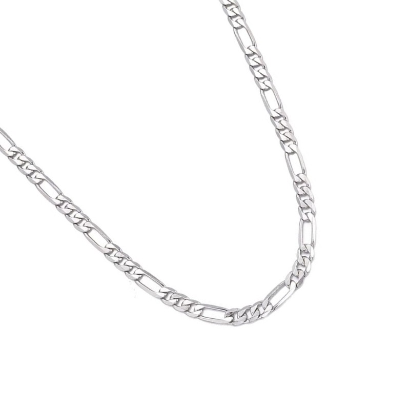 Vòng cổ nam bạc Figaro dễ điều chỉnh kích thước từ 16 đến 24 inch