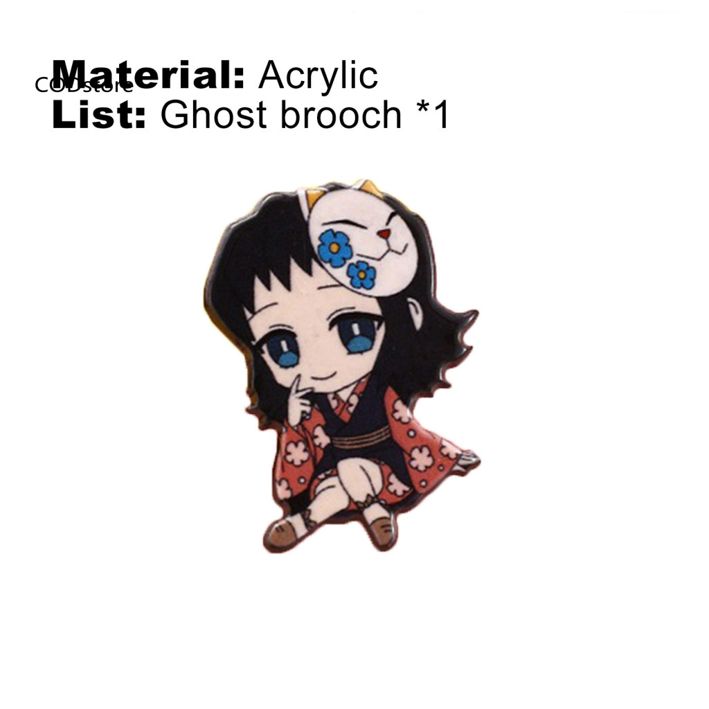 KDC Breastpin trâm cài thổ cẩm thiết kế anime Demon Slayer đáng yêu cho trang trí