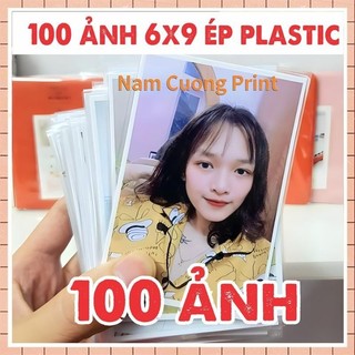 Combo 100 ảnh 6x9 ép plastic tràn viền