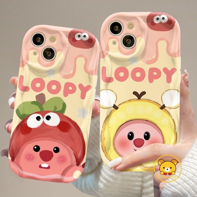 Ốp Điện Thoại Trái Cây Loopy Cho Redmi Note 13 11 Pro 12 12S 11S 4G 13 12 11 Pro Pro + 5G 9 Pro 8 Pro 9s Little Beaver Chuối Xoàiteen Dâu Dễ Thương Ngộ nghĩnh Mềm Chống Rơi Trường Hợp