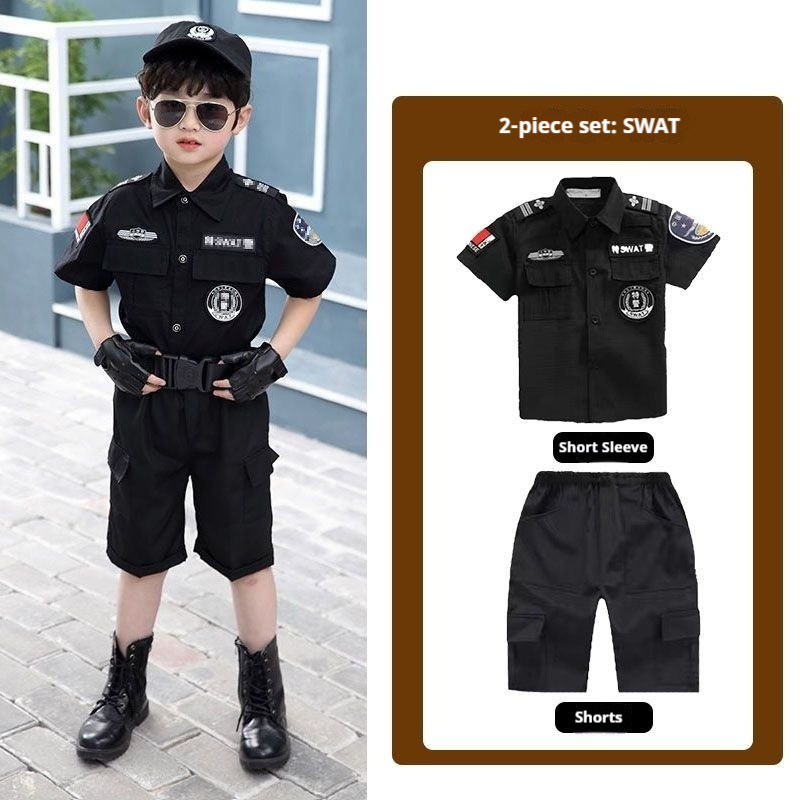 💕Chỗ💕 Quần Áo Trẻ Em Trang Phục Quần Áo Cho Bé Gái 3 Đến 14 Tuổi Bộ Đồ Lực Lượng Đặc Biệt Trang Phục Mới Lạ