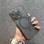 Mới Bốn góc chống rơi mờ hoàn thiện Ốp điện thoại từ tính cho iPhone 15 14 13 12 11 Pro Max 15 Plus Ống kính có thể tháo rời Bảo vệ Vỏ cứng chống sốc toàn diện